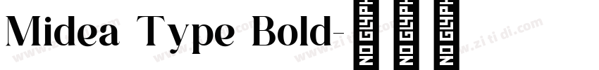 Midea Type Bold字体转换